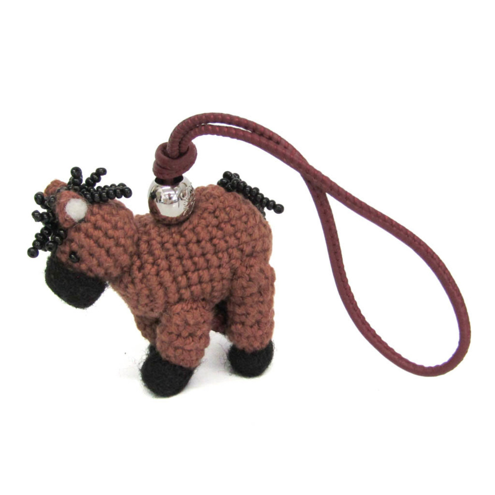 Loewe Leather Handbag Charm Black,Brown Horse Charm 2026 New Year Capsule Col...